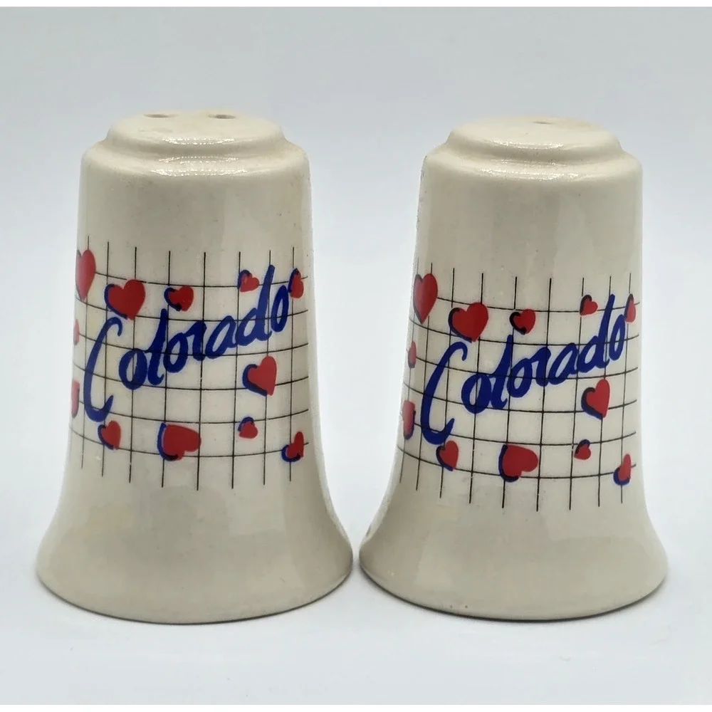 Vintage Colorado SOUVENIR Salt‎ and Pepper Shakers State Travel Retro